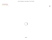 Tablet Screenshot of demersbanquethall.com